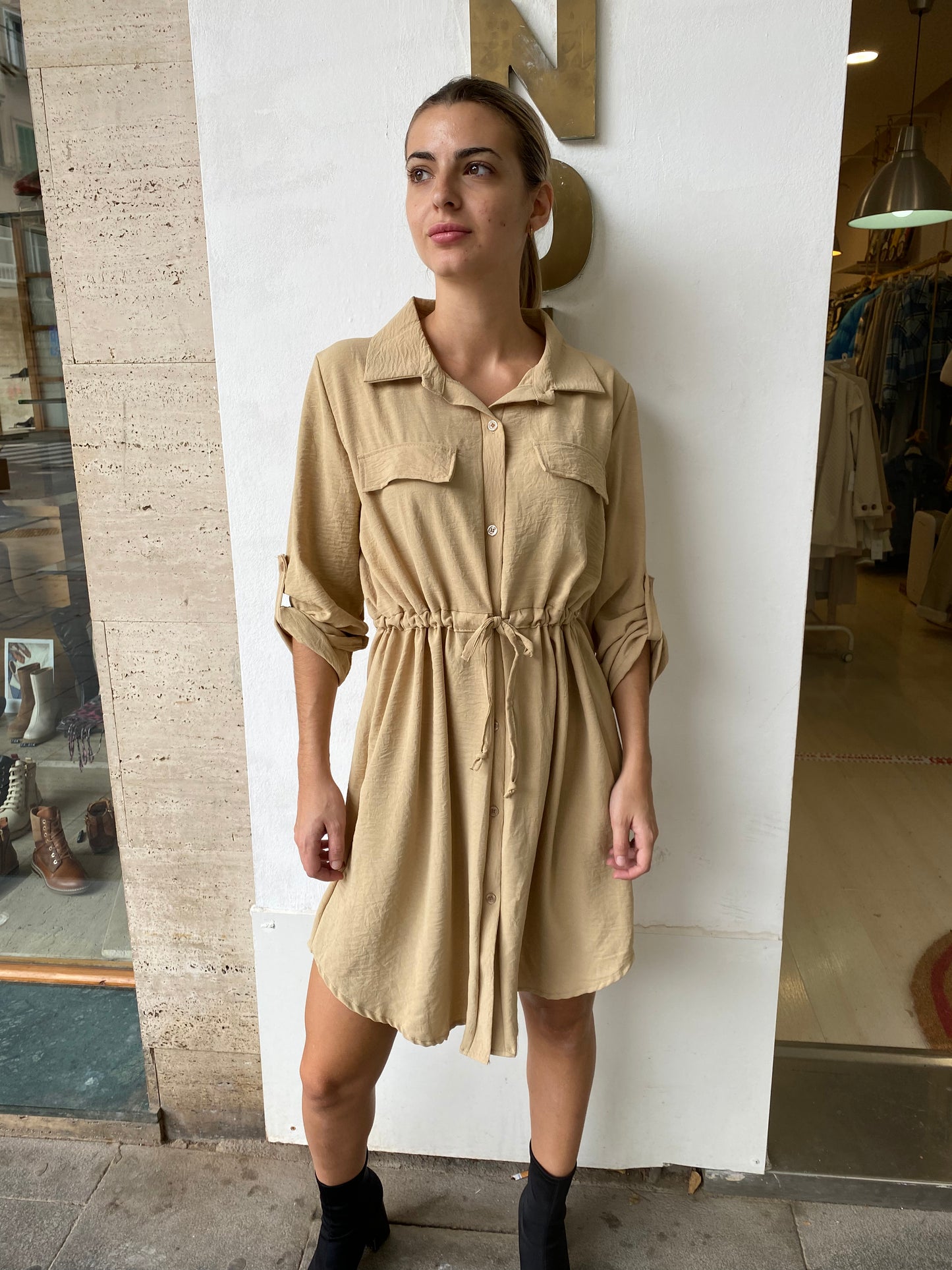 Vestido safari